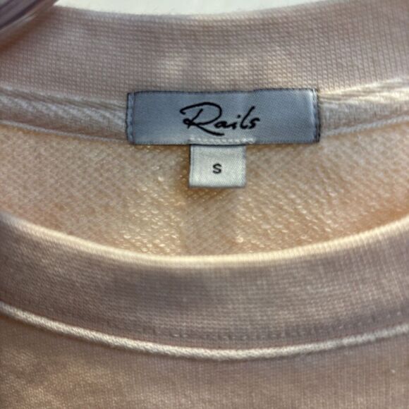 Rails Women's Reeves Sherbert Tie Dye Terry Sweatshirt Raw Hem Size Small - Picture 12 of 15